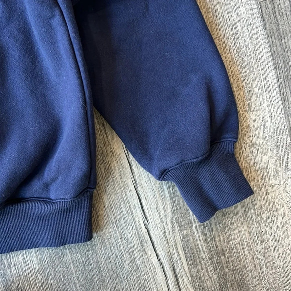 Akro Sweater Blue Knit Crewneck Long Sleeve Sweater Size Small Pullover - Picture 4 of 8